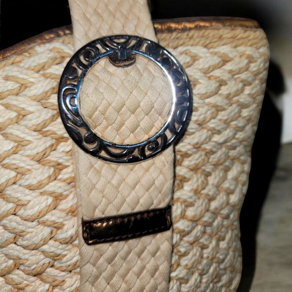 Brighton Buckle Jute Shoulder Bag
Cream and Brow - Picture 5 of 10